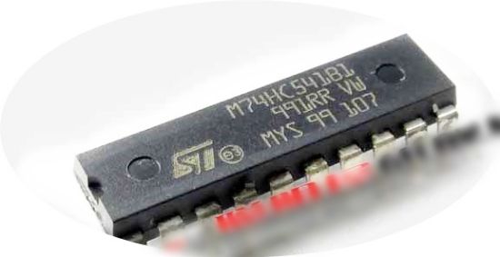 74HC541B1 DIP STMicroelectronics 74 SERİSİ ENTEGRELER resmi