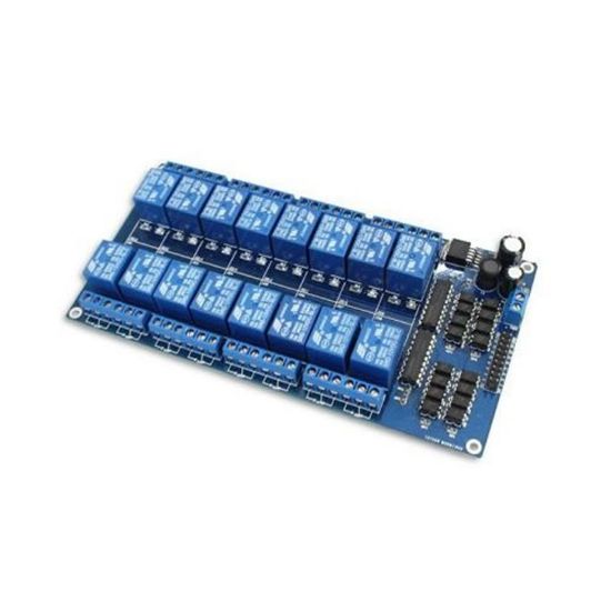 16 Way 12 V Relay Module - 16 lı 12 V Röle Kartı resmi