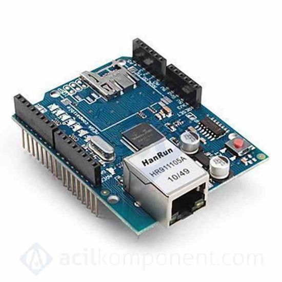 Arduino Ethernet Shield (Wiznet W5100) - Klon resmi