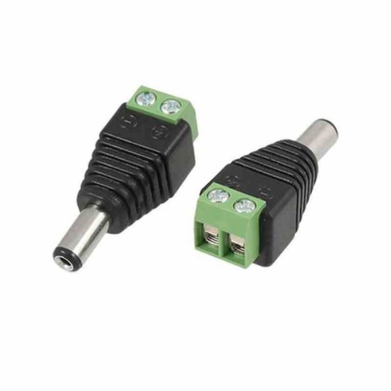 5.5*2.5mm DC Power Erkek Plug Jak Adaptör Konnektö resmi