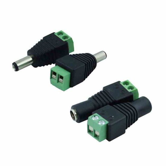 5.5*2.1mm Kamera için DC Power Erkek Plug Jak Adap resmi