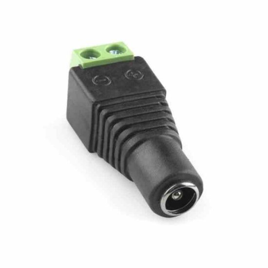 5.5*2.5mm DC Power Dişi Plug Jak Adaptör Konnektör resmi