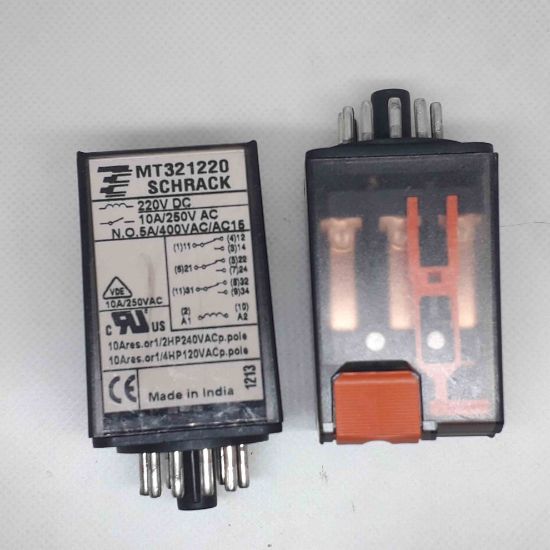 MT321220 220VDC 10A 3C 11PIN SCHRACK GÜÇ RÖLE resmi