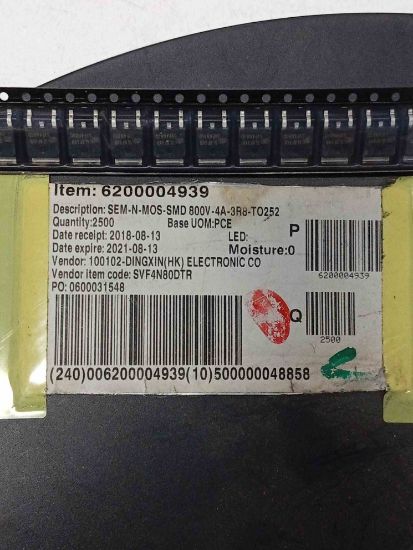 SVF4N80DTR 4A 800V TO252 MOSFET TRANSİSTÖR resmi
