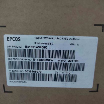 B41691A5408Q001 4000MF 25V  AXIYEL  21x49 KONDANSATÖR resmi