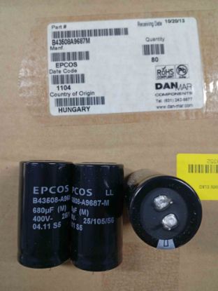 B43508A9687M 680MF 400V 30x55  EPCOS ELKO KONDANSATÖR resmi