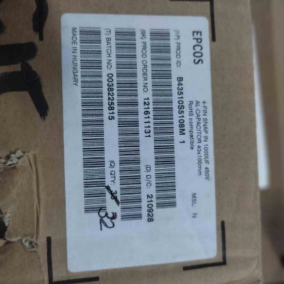 B43510S5108M1 1000MF 450V 40x100 4PIN ELKO KONDANSATÖR resmi