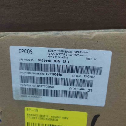 B43564S188M1S1 1800MF 420V  51.6x105.7 EPCOS KONDANSATÖR resmi