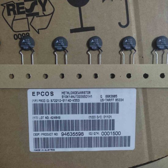 B72210S1140K553 14VAC 10mm EPCOS VARİSTÖR resmi