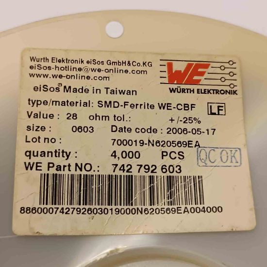 742792603 100MHz 4A 603 SMD BOBİN resmi