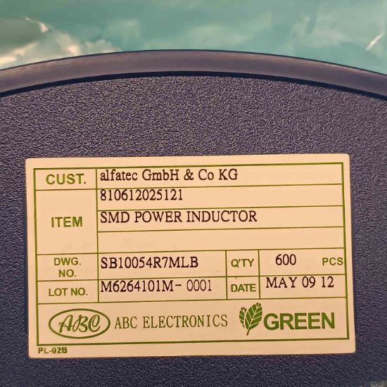 SB10054R7MLB 4,7uH 5,4A 10x12,7x5 SMD BOBİN resmi
