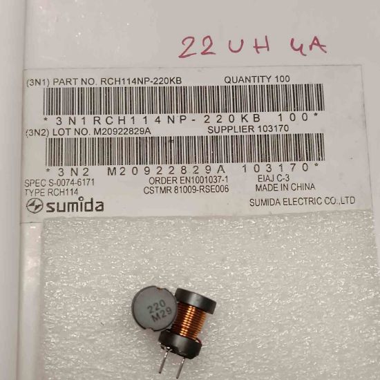 RCH114NP-220KB 22uH 3.3A KONDANSATÖR TİPİ BOBİN resmi