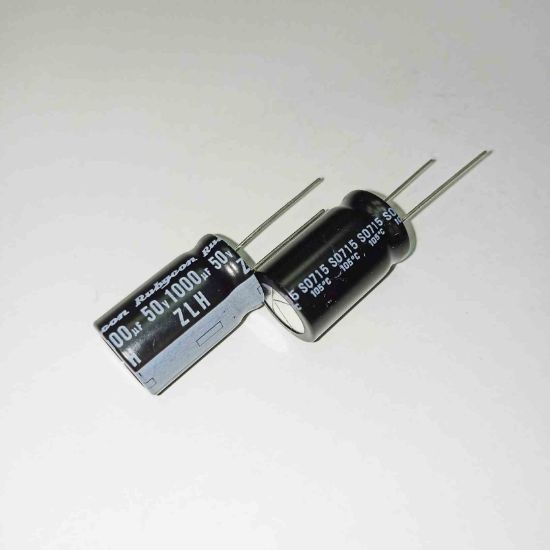 1000MF 50V  16x26 105 RUBYCON ELKO KONDANSATÖR resmi