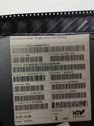 S29GL064M90FFIR13 TRİMER ENTEGRELER resmi