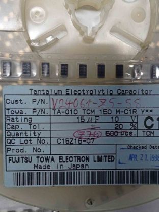 TA010TCM150MC1R 15MF TANTAL KONDANSATÖR resmi