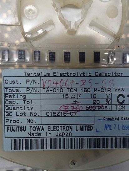 TA010TCM150MC1R 15MF TANTAL KONDANSATÖR resmi