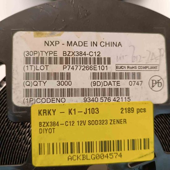 BZX384-C12 12V SOD323 ZENER DİYOT resmi