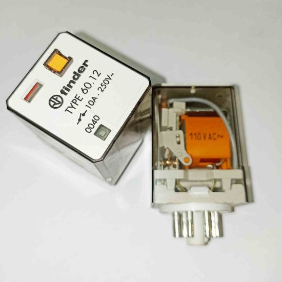 TYPE 60.12.8.110.0040 110Vac 10A 2C 8PIN FINDER GÜÇ RÖLE resmi