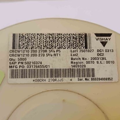 CRCW1210270R 270OHM 1210 SMD DİRENÇ resmi