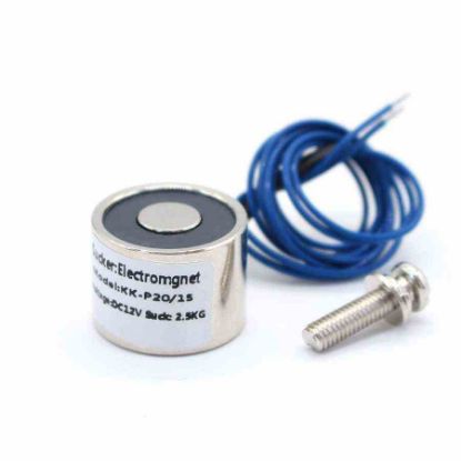 P20/15 Elektro Mıknatıs - 2.5 kg Tutma Gücü resmi