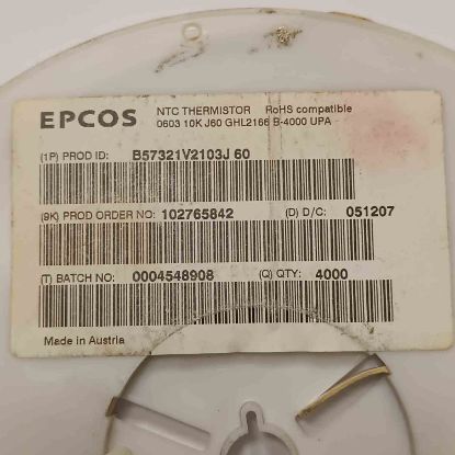 Picture of B57321V2103J 10K 603 SMD Ntc
