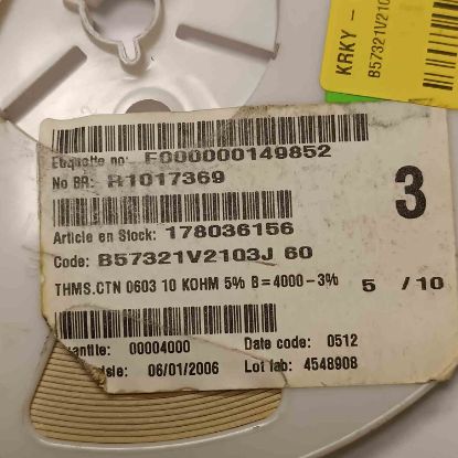Picture of B57321V2103J 10K 603 SMD Ntc