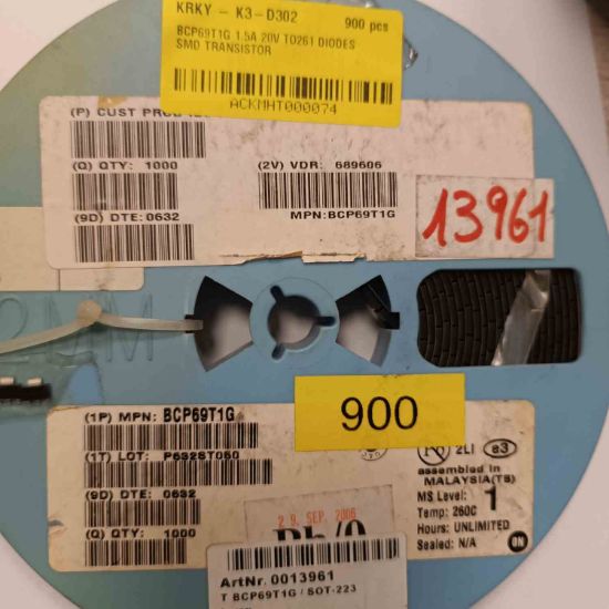 BCP69T1G 1.5A 20V TO261 DİODES SMD TRANSİSTÖR resmi