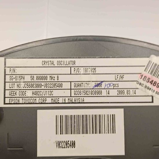 SG-615PH 50MHz SMD OSİLATÖR KRİSTALLER resmi