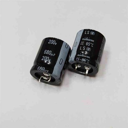 680MF 200V 25x30 NICHICON ELKO KONDANSATÖR resmi