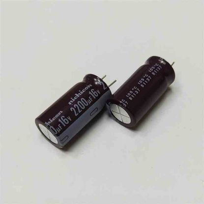 2200MF 16V 12.5x25 NICHICON ELKO KONDANSATÖR resmi