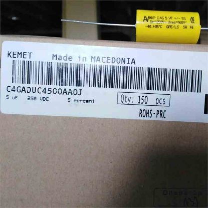 C4GADUC4500AA0J 5MF 250V 0.05 AXSİYEL KEMET AXIYEL KONDANSATÖR resmi