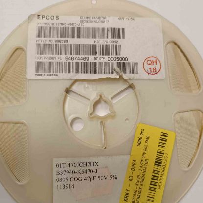 B37940-K5470-J 47PF 50V 805 SMD SERAMİK KONDANSATÖR resmi