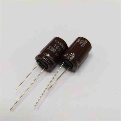 3300MF 10V 12x20 NİPPON ELKO KONDANSATÖR resmi