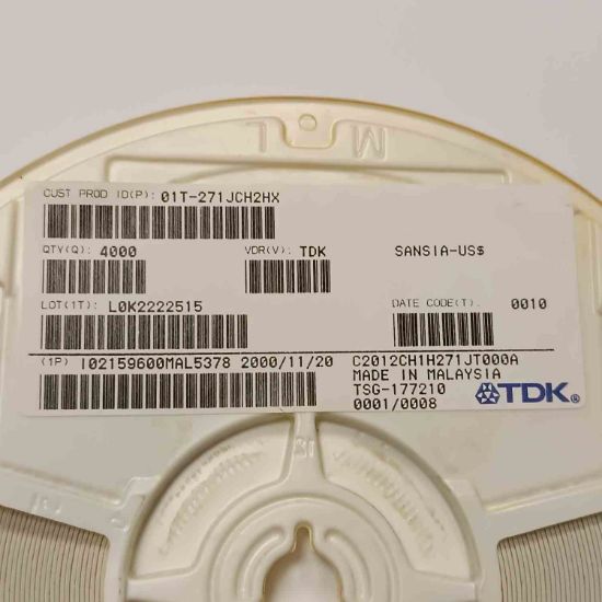 C2012CH1H271JT000A 270PF 50V 805 TDK SMD SERAMİK KONDANSATÖR resmi