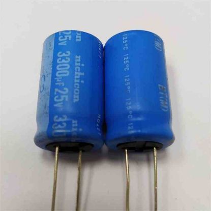 UBT1E332MHD 3300MF 25V 18x31 125 NICHICON ELKO KONDANSATÖR resmi