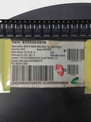 SVF4N80DTR 4A 800V TO252 MOSFET TRANSİSTÖR resmi
