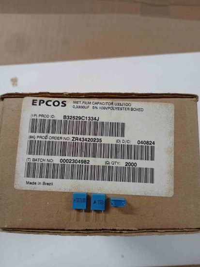 B32529C1334J 330NF 100V 5mm EPCOS POLYESTER KONDANSATÖR resmi