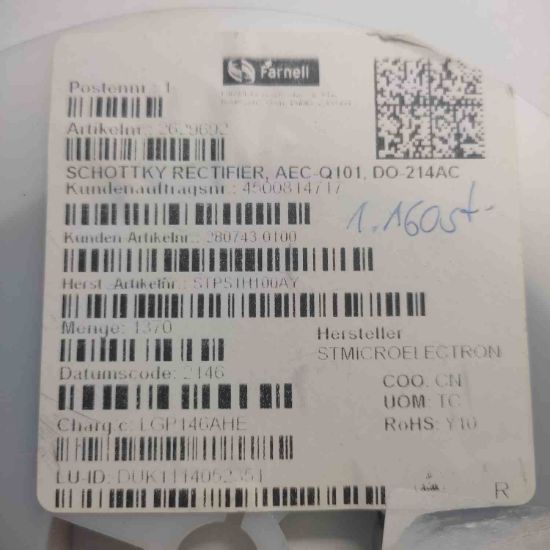 STPS1H100AY resmi