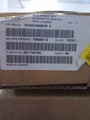 B43504-S9687-M6 680MF 400V 35x50 EPCOS ELKO KONDANSATÖR resmi