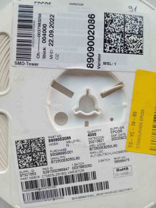 CT0603L25HSG 25V 603 VARİSTÖR EPCOS VARİSTÖR resmi