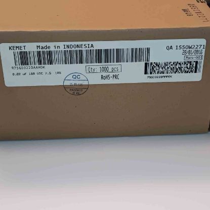 R75GD3220AAA0K 220NF 160V 7.5 0.1 KEMET POLYESTER KONDANSATÖR resmi