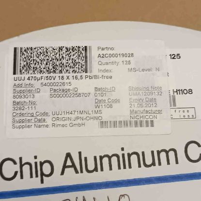 470MF 50V  18x16 SMD KONDANSATÖR resmi