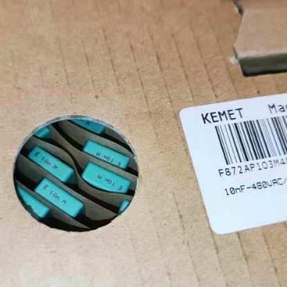F872AP103M480L 10NF 480VAC 10mm 0.2 KEMET POLYESTER KONDANSATÖR resmi