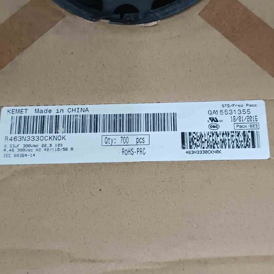 R463N3330CKN0K 330NF 310VAC 22.5 10%|R.46 KEMET POLYESTER KONDANSATÖR resmi