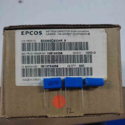 B32592C6334K8 330NF 400V 15mm POLYESTER KONDANSATÖR resmi