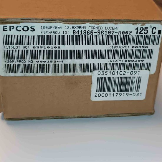 B41866-S6107-M002 100MF 50V 12.5x25 ELKO KONDANSATÖR resmi