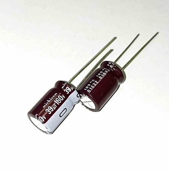 39MF 160V 10x15 NICHICON ELKO KONDANSATÖR resmi