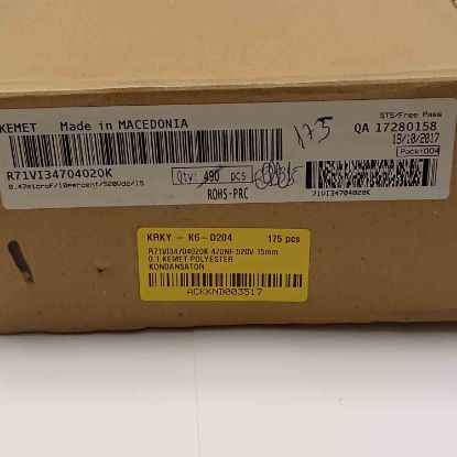 R71VI34704020K 470NF 520V 15mm 0.1 KEMET POLYESTER KONDANSATÖR resmi