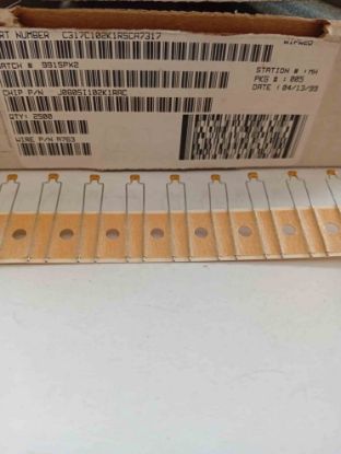 C317C102K1R5CA7317 100PF 200V 5mm MAYLER KEMET POLYESTER KONDANSATÖR resmi