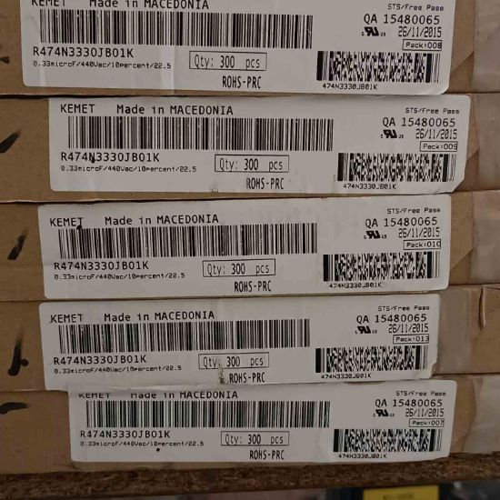 R474N3330JB01K 330NF 440VAC 22.5 10%|R.47 KEMET POLYESTER KONDANSATÖR resmi